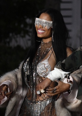, Miami, FL - 02/27/2017 - Nicki Minaj wears nothing but a fur coat over a very revealing diamond encrusted bikini as she films a music video with rapper Future in Miami Beach, Florida. -PICTURED: Nicki Minaj -PHOTO by: INSTARimages.com -Instar_Nicki_Minaj_in_Miami_10011175042 Editorial Rights Managed Image - Please contact www.INSTARimages.com for licensing fee and rights: North America Inquiries: email sales@instarimages.com or call 212.414.0207 - UK Inquiries: email ben@instarimages.com or call + 7715 698 715 - Australia Inquiries: email sarah@instarimages.com.au Êor call +02 9660 0500 Ð for any other Country, please email sales@instarimages.com. ÊImage or video may not be published in any way that is or might be deemed defamatory, libelous, pornographic, or obscene / Please consult our sales department for any clarification or question you may have - http://www.INSTARimages.com reserves the right to pursue unauthorized users of this image or video. If you are in violation of our intellectual property you may be liable for actual damages, loss of income, and profits you derive from the use of this image or video, and where appropriate, the cost of collection and/or statutory damage.